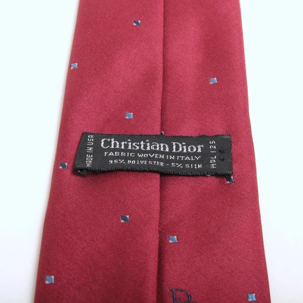 Christian Dior‎ Silk Blend Tie Red